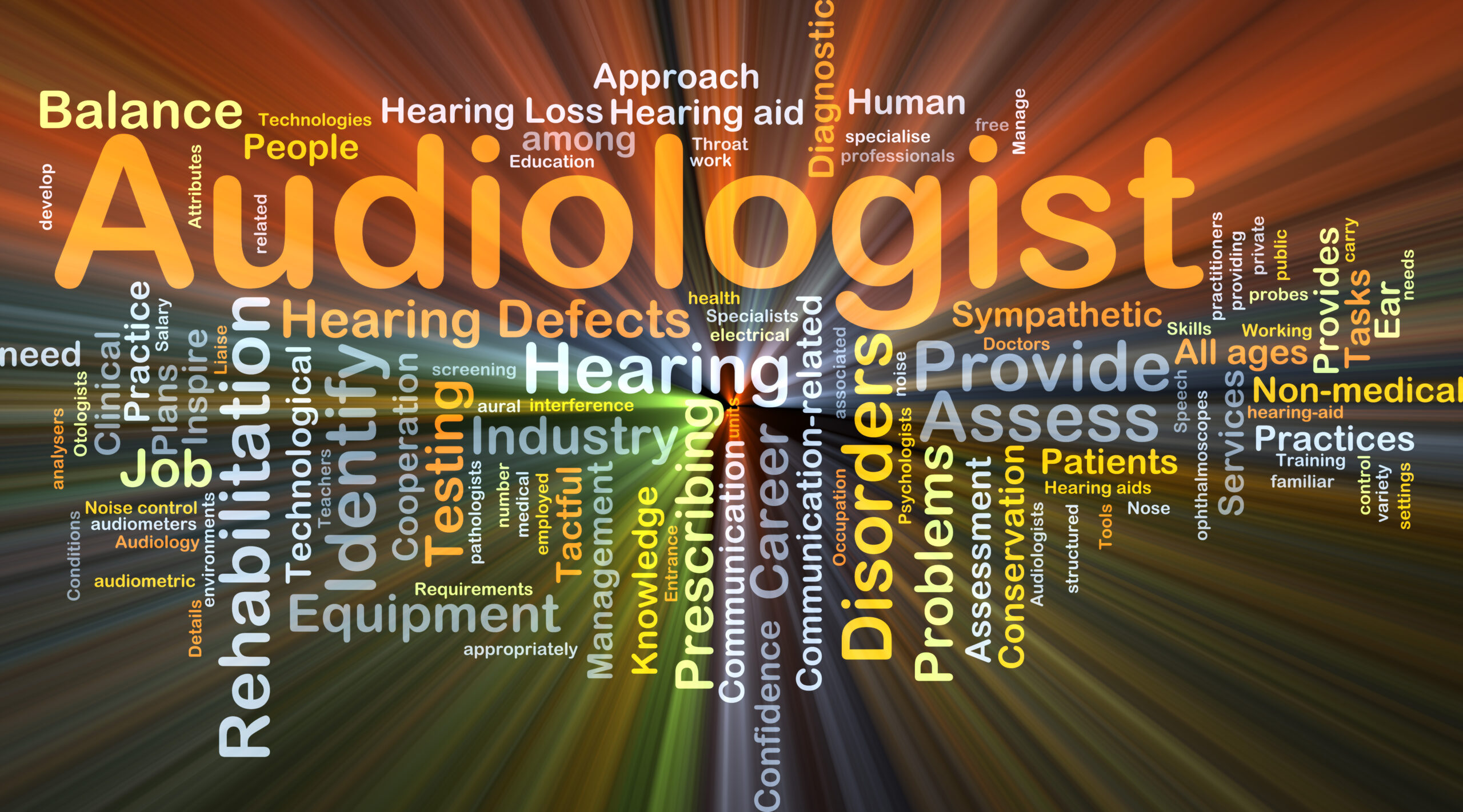 audiology word cloud