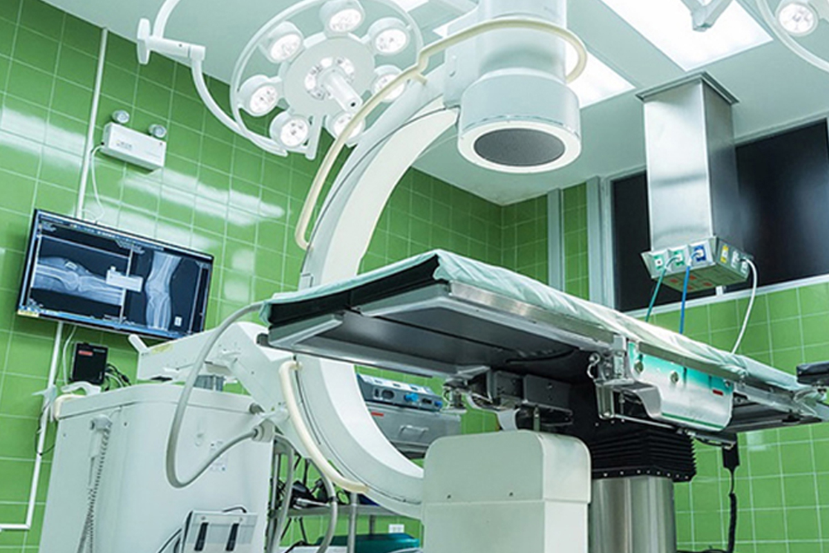 A hospital bed designed by an industrial engineer.